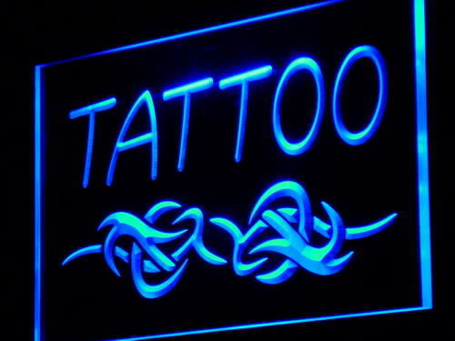Tattoo Shop Bar Pub Club Lure Neon Light Sign